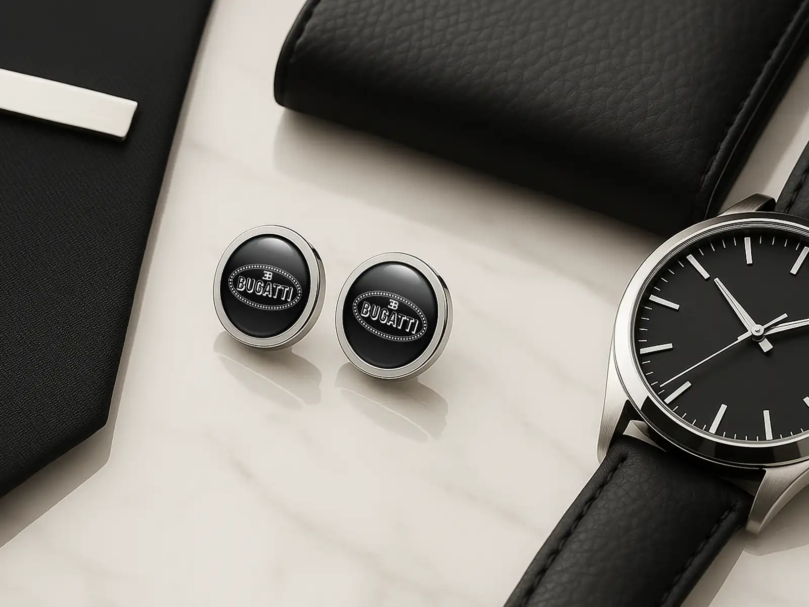 Bugatti Gemelos Personalizados Hombre Lujo Set Regalo Pro